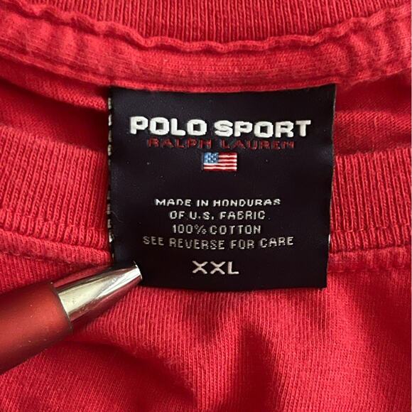 Vintage Polo Sport Shark 1967 Pocket T Shirt Size XXL - Picture 5 of 6